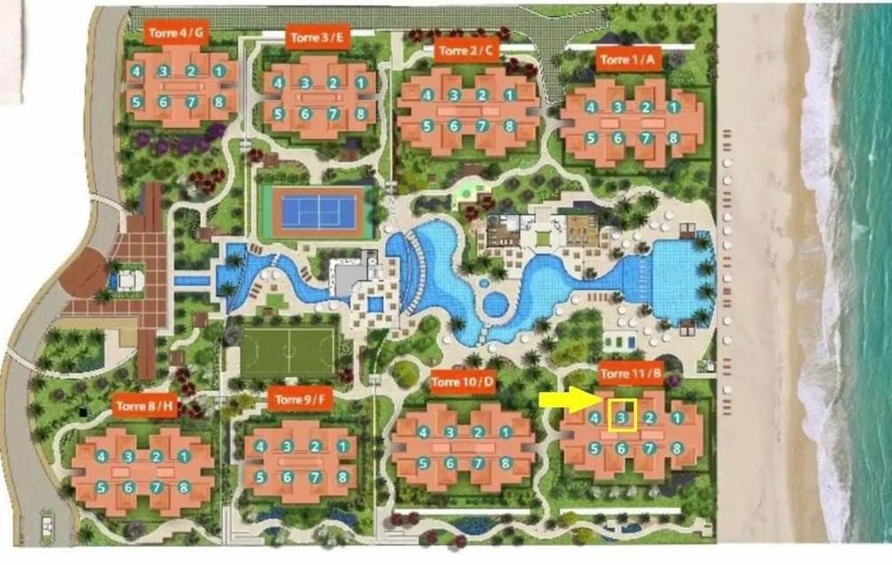 Cumbuco Wai Wai Apartamento Com Vista Para O Mar Eksteriør bilde